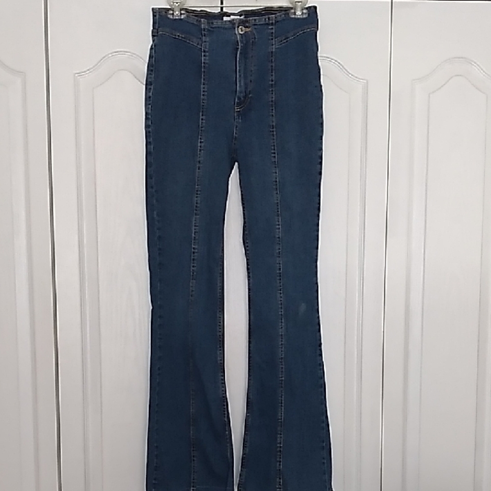 Forever 21 Dark Blue Flare Jeans